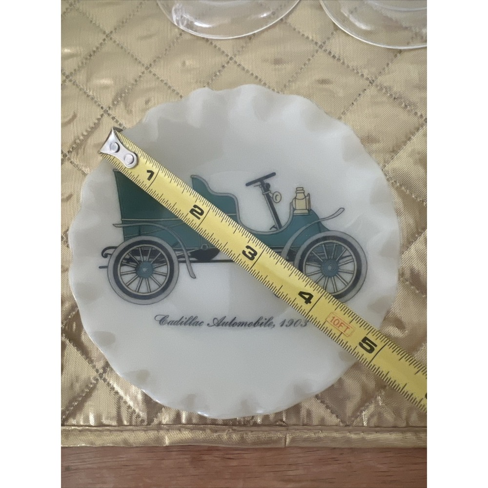 Set 2 Automobile Ceramic Porcelain Mini Plates Vintage Cadillac Oldsmobile 1903 - Picture 11 of 11